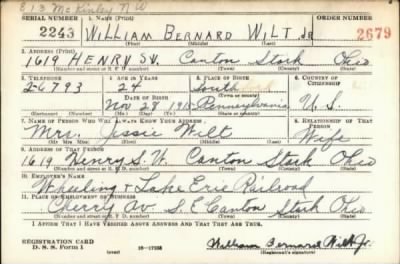 Thumbnail for William Bernard > Wilt, William Bernard (1915)