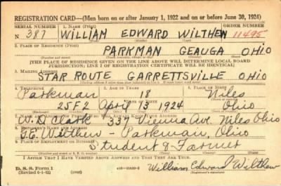 Thumbnail for William Edward > Wilthen, William Edward (1924)