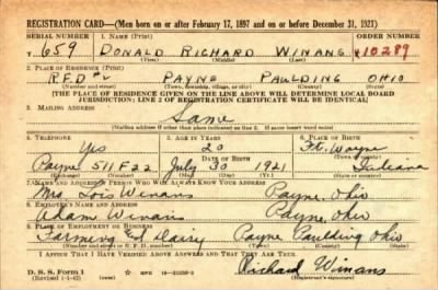 Thumbnail for Donald Richard > Winans, Donald Richard (1921)