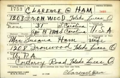 Thumbnail for Clarence O > Ham, Clarence O (1909)