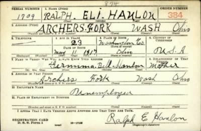 Thumbnail for Ralph Eli > Hanlon, Ralph Eli (1917)