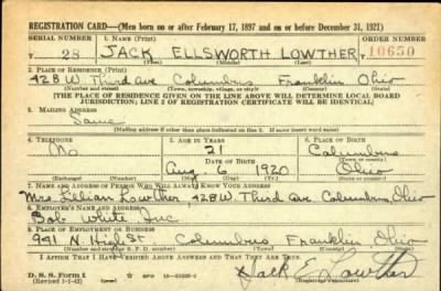 Thumbnail for Jack Ellsworth > Lowther, Jack Ellsworth (1920)