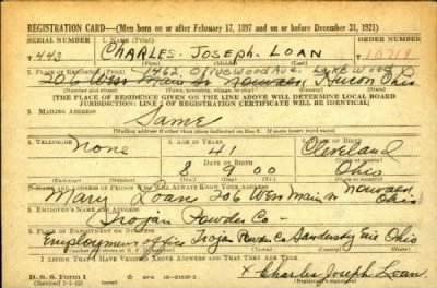 Thumbnail for Charles Joseph > Loan, Charles Joseph (1900)