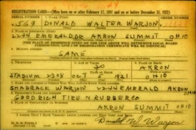 Thumbnail for Donald Walter > Warjon, Donald Walter (1921)