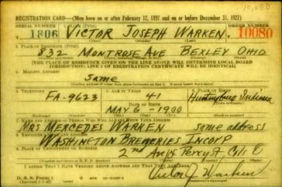 Thumbnail for Victor Joseph > Warken, Victor Joseph (1900)