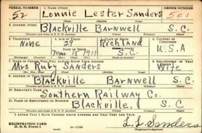 Thumbnail for Lonnie Lester > Sanders, Lonnie Lester (1911)