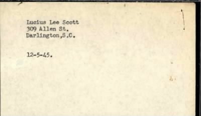 Thumbnail for Lucius Lee > Scott, Lucius Lee (1915)