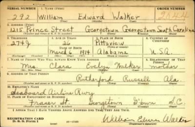 Thumbnail for William Edward > Walker, William Edward (1914)