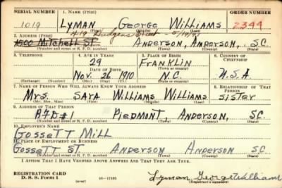 Thumbnail for Lyman George > Williams, Lyman George (1910)