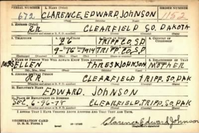 Thumbnail for Clarence Edward > Johnson, Clarence Edward (1919)