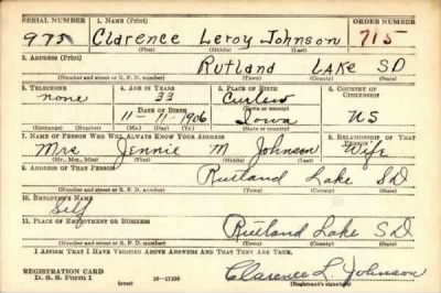 Thumbnail for Clarence Leroy > Johnson, Clarence Leroy (1906)