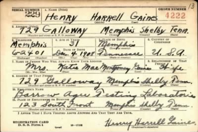 Thumbnail for Henry Harrell > Gaines, Henry Harrell (1908)