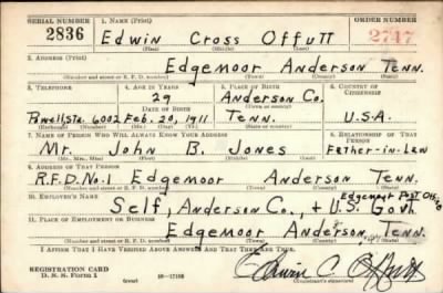 Edwin Cross > Offutt, Edwin Cross (1911)