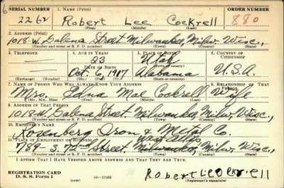 Thumbnail for Robert Lee > Cockrell, Robert Lee (1917)