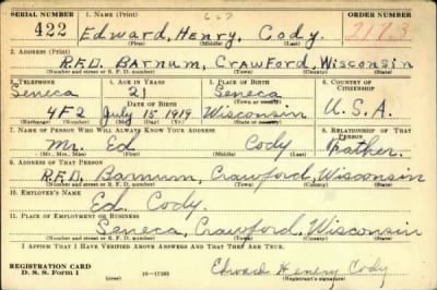 Thumbnail for Edward Henry > Cody, Edward Henry (1919)