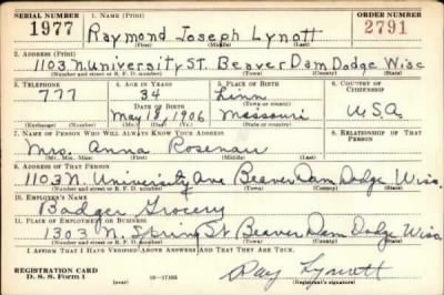 Thumbnail for Raymond Joseph > Lynott, Raymond Joseph (1906)