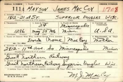 Thumbnail for Mayson James > Mac Coy, Mayson James (1916)