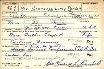 Thumbnail for Clarence Leroy > Randall, Clarence Leroy (1907)