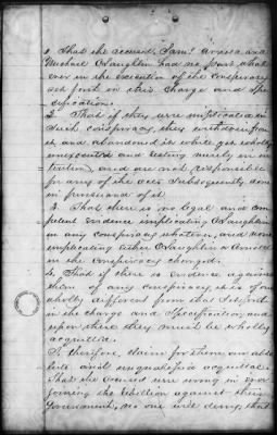 Thumbnail for Proceedings of the Court-Martial Jun 12-16, 19, and 21-29, 1865 AND Defenses of Samuel Arnold, Edward Spangler, Lewis Payne, and Michael O'Laughlin AND Address of David E. Herold