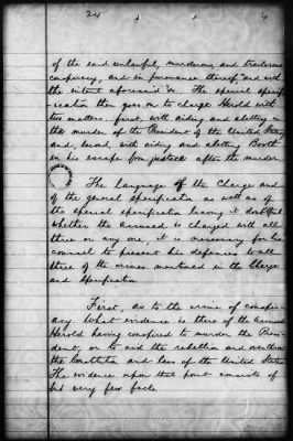 Thumbnail for Proceedings of the Court-Martial Jun 12-16, 19, and 21-29, 1865 AND Defenses of Samuel Arnold, Edward Spangler, Lewis Payne, and Michael O'Laughlin AND Address of David E. Herold