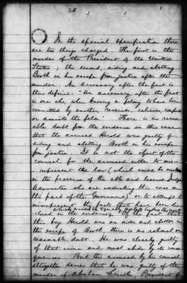 Thumbnail for Proceedings of the Court-Martial Jun 12-16, 19, and 21-29, 1865 AND Defenses of Samuel Arnold, Edward Spangler, Lewis Payne, and Michael O'Laughlin AND Address of David E. Herold