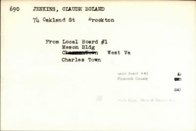 Thumbnail for Clarence Edward > Jenkins, Clarence Edward (1907)