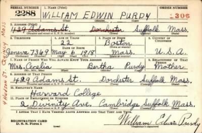 Thumbnail for William Edwin > Purdy, William Edwin (1918)