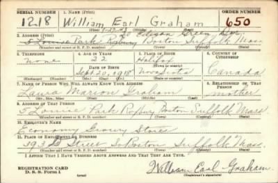 Thumbnail for William Earl > Graham, William Earl (1918)