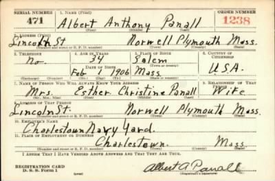 Thumbnail for Albert Anthony > Panall, Albert Anthony (1906)