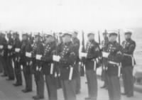 Thumbnail for ship #9f Marine Det. saluting Korean President.jpg