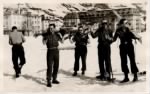 Thumbnail for Bavarian Alps, May 1945, Dad & army buddies in the Alps, I think he's the one w back to camera.jpg