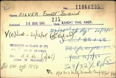 Ernest Frederick > Silver, Ernest Frederick (11060235)