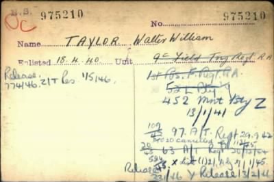 Walter William > Taylor, Walter William (975210)