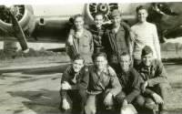 Thumbnail for 1st row Sullivan, Scruggs, Houston, Lundberg - 2nd Murray, Herrin, Benward, Spatz Just after 1st mission over Germany.jpeg