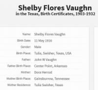 Vaughn - birth certificate information.JPG