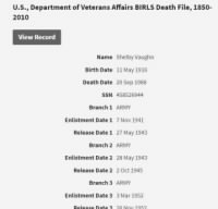 Vaughn - Veterans Affairs records.JPG