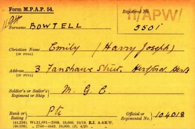 Thumbnail for 013/0047/BOW-BOX > Bowtell, Harry Joseph (104018)