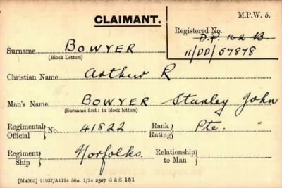 Thumbnail for 013/0047/BOW-BOX > Bowyer, Stanley John (41822)