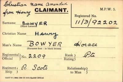 Thumbnail for 013/0047/BOW-BOX > Bowyer, Horace (2209)