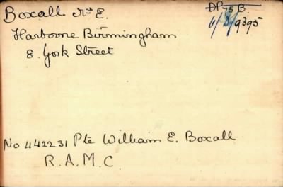 Thumbnail for 013/0047/BOW-BOX > Boxall, William E (442231)