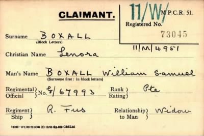 Thumbnail for 013/0047/BOW-BOX > Boxall, William Samuel (G/67993)