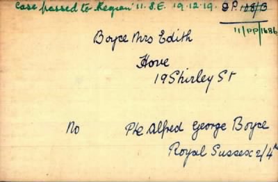 Thumbnail for 013/0048/BOY-BRA > Boyce, Alfred George (3224)