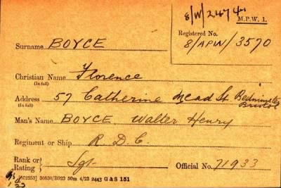 Thumbnail for 013/0048/BOY-BRA > Boyce, Walter Henry (71933)