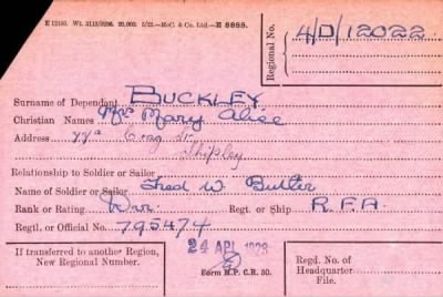 Thumbnail for 014/0061/BUC-BUM > Buckley, Fred W (795474)