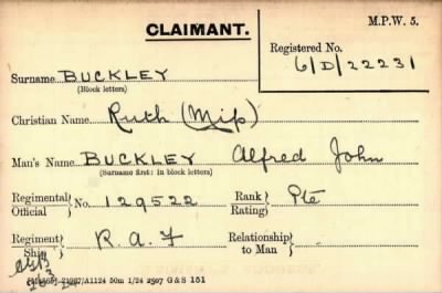 Thumbnail for 014/0061/BUC-BUM > Buckley, Alfred John (129522)