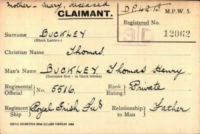 Thumbnail for 014/0061/BUC-BUM > Buckley, Thomas Henry (5516)