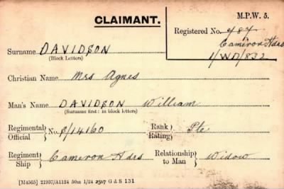 Thumbnail for 019/0112/DAV-DAV > Davidson, William (S/14160)