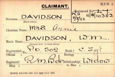 Thumbnail for 019/0112/DAV-DAV > Davidson, Wm (PO 502)