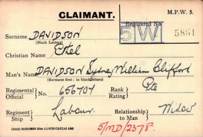 Thumbnail for 019/0112/DAV-DAV > Davidson, Sydney William Clifford (656707)