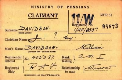 Thumbnail for 019/0112/DAV-DAV > Davidson, William (405087)